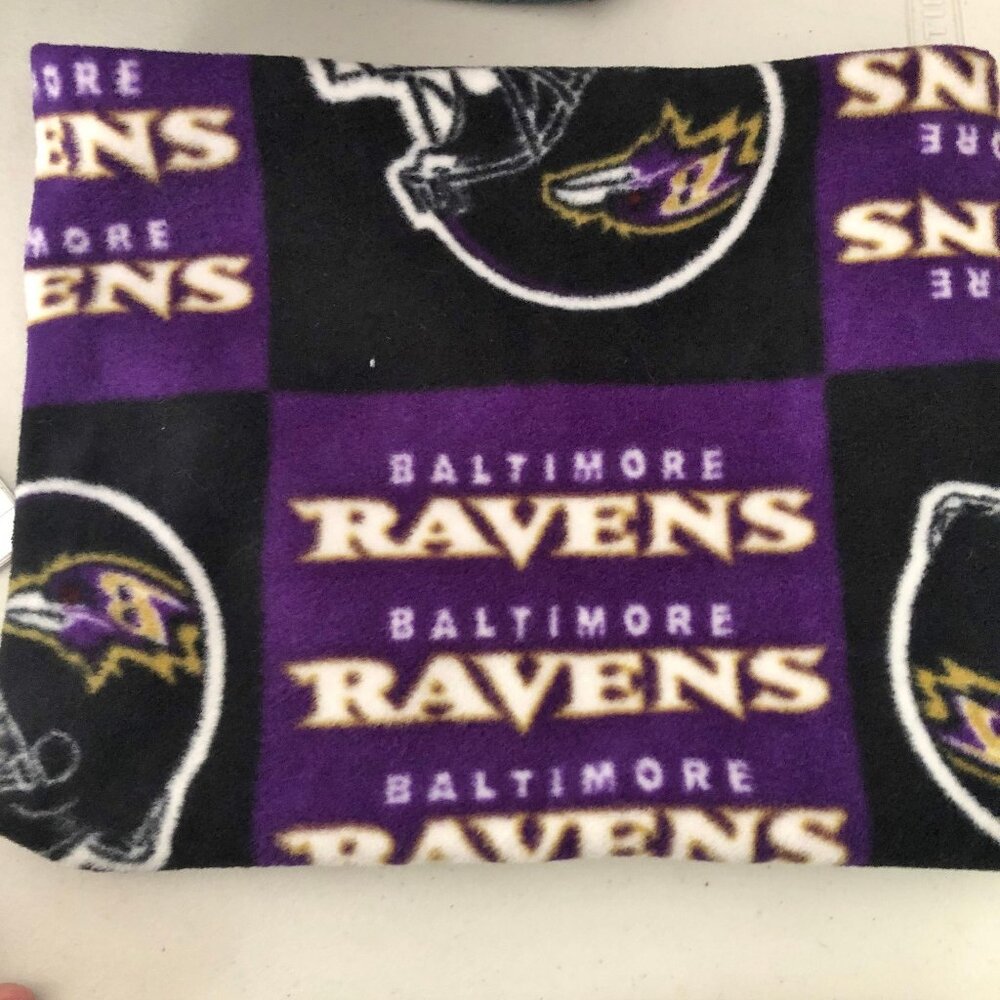 Baltimore Ravens Fleece Neck Gaiter: Handmade Scarf Warmer